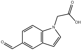 (5-Formyl-indol-1-yl)-acetic acid Struktur