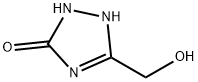 5-(hydroxymethyl)-1,2-dihydro-1,2,4-triazol-3-one Struktur