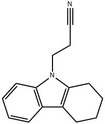 3-(1,2,3,4-tetrahydro-9H-carbazol-9-yl)propanenitrile Struktur