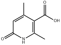 2,4-Dimethyl-6-oxo-1,6-dihydro-3-pyridinecarboxylic acid Struktur