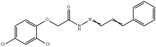 2-(2,4-dichlorophenoxy)-N'-[(1Z,2E)-3-phenylprop-2-en-1-ylidene]acetohydrazide Struktur