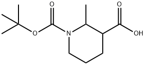 1-Boc-2-methyl-piperidine-3-carboxylic acid Struktur