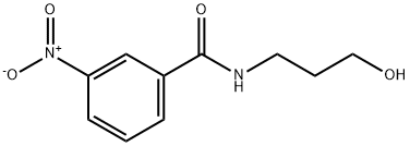 N-(3-hydroxypropyl)-3-nitrobenzamide Struktur