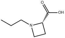 2-Azetidinecarboxylic acid, 1-propyl-, (2S)- Struktur