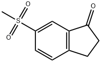 6-(methylsulfonyl)-2,3-dihydroinden-1-one Struktur