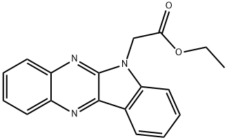 ethyl 2-(6H-indolo[2,3-b]quinoxalin-6-yl)acetate Struktur