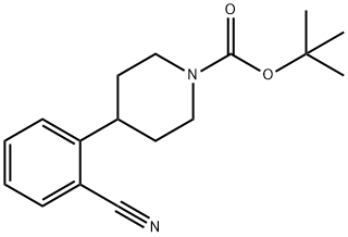 tert-butyl 4-(2-cyanophenyl)piperidine-1-carboxylate Struktur