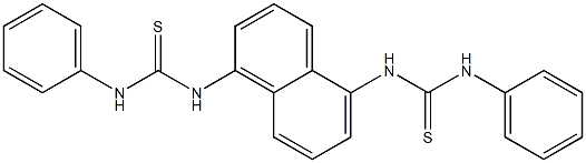 1,1'-naphthalene-1,5-diylbis[3-phenyl(thiourea)] Struktur