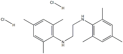 N,N'-bis(2,4,6-trimethylphenyl)ethane-1,2-diamine,dihydrochloride Struktur