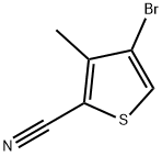 4-bromo-3-methylthiophene-2-carbonitrile Struktur