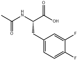 Phenylalanine, N-acetyl-3,4-difluoro- Struktur