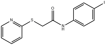 N-(4-iodophenyl)-2-(pyridin-2-ylsulfanyl)acetamide Struktur