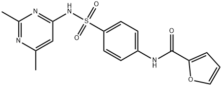 N-{4-[(2,6-dimethylpyrimidin-4-yl)sulfamoyl]phenyl}furan-2-carboxamide Struktur