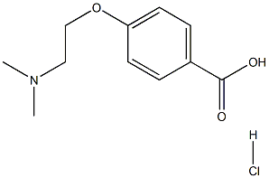 4-(2-(Dimethylamino)ethoxy)benzoic acid hydrochloride Struktur