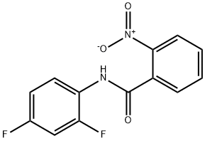 N-(2,4-difluorophenyl)-2-nitrobenzamide Struktur