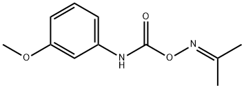 O-(N-(3-METHOXYPHENYL)CARBAMOYL)ACETONE OXIME Struktur