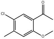 1-(5-chloro-2-methoxy-4-methylphenyl)ethanone Struktur