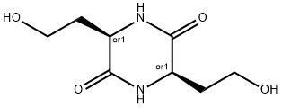 S-3,6-bis(2-hydroxyethyl)piperazine-2,5-dione Struktur