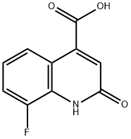 8-fluoro-2-oxo-1,2-dihydroquinoline-4-carboxylic acid Struktur