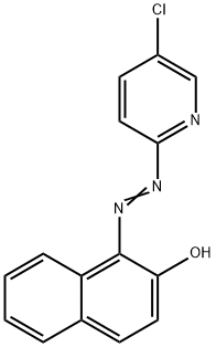 2-Naphthalenol,1-[2-(5-chloro-2-pyridinyl) diazenyl]- Struktur