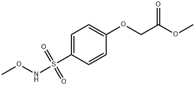 methyl 2-(4-(N-methoxysulfamoyl)phenoxy)acetate Struktur