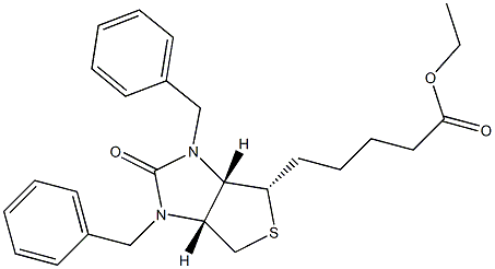 ethyl 5-((3aS,4S,6aR)-1,3-dibenzyl-2-oxohexahydro-1H-thieno[3,4-d]imidazol-4-yl)pentanoate