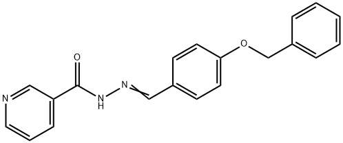 N'-{(E)-[4-(benzyloxy)phenyl]methylidene}pyridine-3-carbohydrazide Struktur