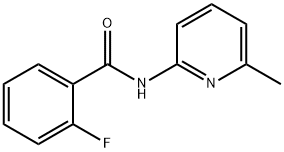 2-fluoro-N-(6-methylpyridin-2-yl)benzamide Struktur