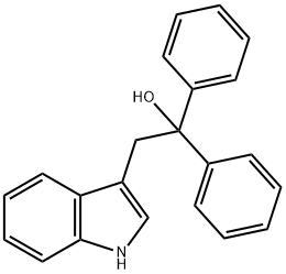 2-(1H-indol-3-yl)-1,1-diphenylethanol Struktur