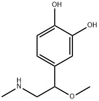 4-(1-methoxy-2-(methylamino)ethyl)benzene-1,2-diol Struktur