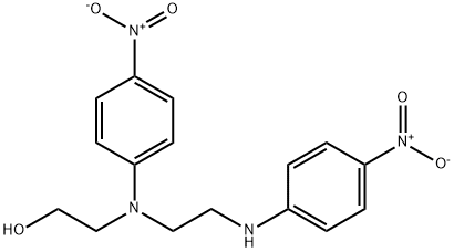 N'-(2-HYDROXYETHYL)-N,N'-BIS(4-NITROPHENYL)ETHYLENEDIAMINE Struktur