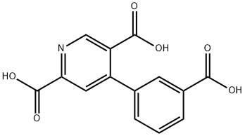 4-(3-carboxyphenyl)pyridine-2,5-dicarboxylic acid Struktur