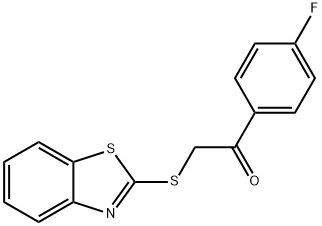 2-(1,3-benzothiazol-2-ylsulfanyl)-1-(4-fluorophenyl)ethanone Struktur