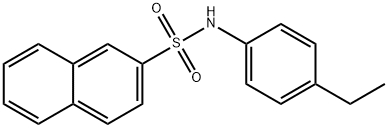 2-Naphthalenesulfonamide, N-(4-ethylphenyl)- Struktur