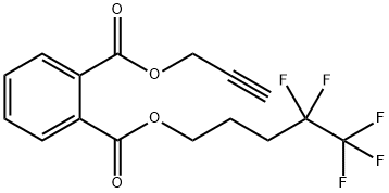 4,4,5,5,5-pentafluoropentyl 2-propyn-1-yl phthalate Struktur