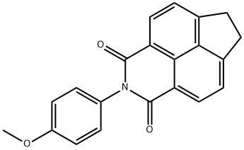 2-(4-methoxyphenyl)-6,7-dihydro-1H-indeno[6,7,1-def]isoquinoline-1,3(2H)-dione Struktur