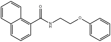 N-(2-phenoxyethyl)naphthalene-1-carboxamide Struktur