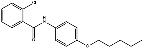 2-chloro-N-[4-(pentyloxy)phenyl]benzamide Struktur