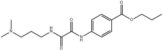 propyl 4-(2-((3-(dimethylamino)propyl)amino)-2-oxoacetamido)benzoate Struktur