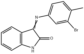 (3Z)-3-[(3-bromo-4-methylphenyl)imino]-1,3-dihydro-2H-indol-2-one Struktur