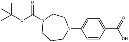 4-(4-BOC-1,4-DIAZEPAN-1-YL)BENZOIC ACID Struktur