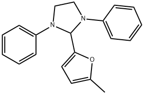 2-(5-methylfuran-2-yl)-1,3-diphenylimidazolidine Struktur