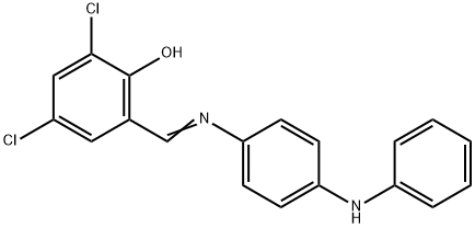 2-[[(4-Anilinophenyl)imino]methyl]-4,6-dichlorophenol Struktur