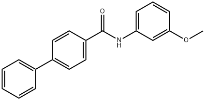 N-(3-methoxyphenyl)biphenyl-4-carboxamide Struktur