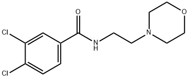 3,4-dichloro-N-[2-(morpholin-4-yl)ethyl]benzamide Struktur