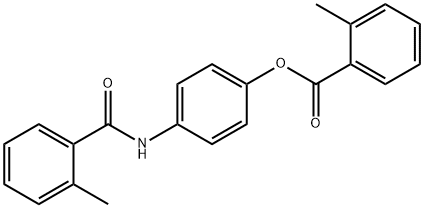 4-{[(2-methylphenyl)carbonyl]amino}phenyl 2-methylbenzoate Struktur