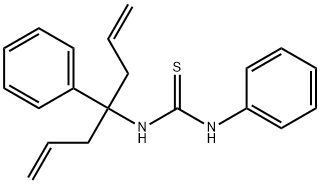 1-phenyl-3-(4-phenylhepta-1,6-dien-4-yl)thiourea Struktur