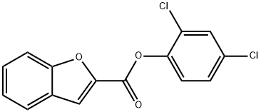 2,4-dichlorophenyl benzofuran-2-carboxylate Struktur