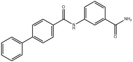 N-[3-(aminocarbonyl)phenyl]-4-biphenylcarboxamide Struktur