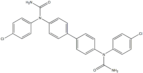 N',N'''-4,4'-biphenyldiylbis[N-(4-chlorophenyl)urea] Struktur